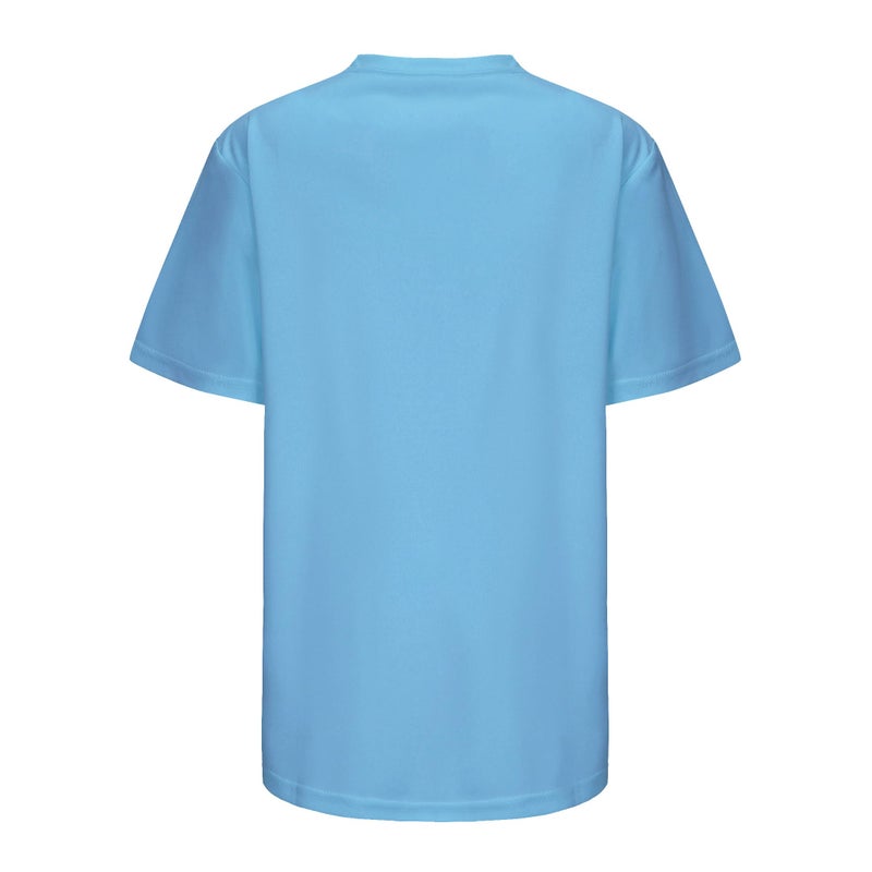 Opna Youth Boys Dri Fit Athletic T Shirts for Boys & Girls Sports Undershirt â€“ Youth & Teen Sizes CAROBLU-M Light Blue - Image 4